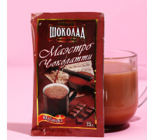 Горячий шоколад Маэстро Чоколатти молочный, клубника, 25г