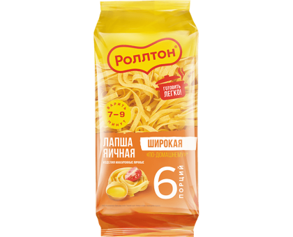 Лапша Роллтон по-домашнему яичная, 400г Лапша Роллтон по-домашнему яичная, 400г