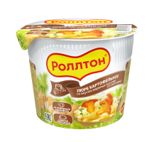 Картофельное пюре Роллтон, жареные лисички и сметана, 40г 