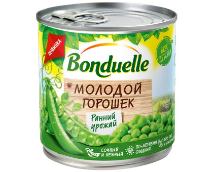 Bonduelle Горошек зеленый молодой ж/б, 425г
