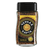 Кофе растворимый Черная Карта Gold, 95г