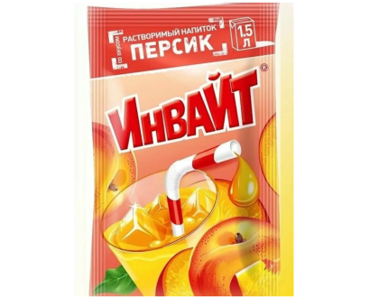 Напиток растворимый Invite Персик, 12г Напиток растворимый Invite Персик, 12г