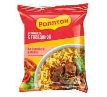 Вермишель быстрого приготовления Роллтон со вкусом говядины, 60 г. × 42 шт.