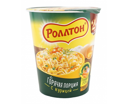 Лапша Роллтон c Курицей, стакан, 70г