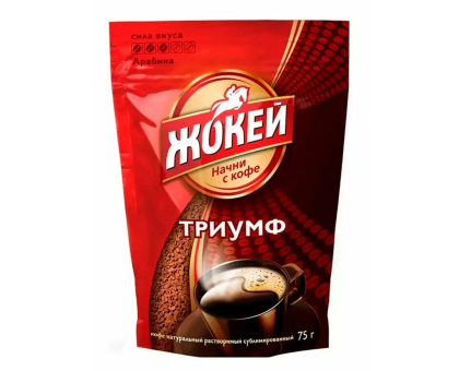 Растворимый кофе Жокей Триумф, 75г Растворимый кофе Жокей Триумф, 75г