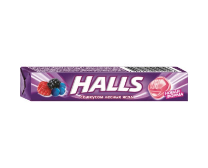 Halls Карамель леденцовая Клубника-малина-черника Halls Карамель леденцовая Клубника-малина-черника