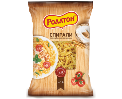 Макароны Роллтон Спирали, 400 г
