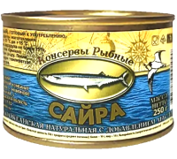 Сайра натуральная Мамоновский РКК, 250г