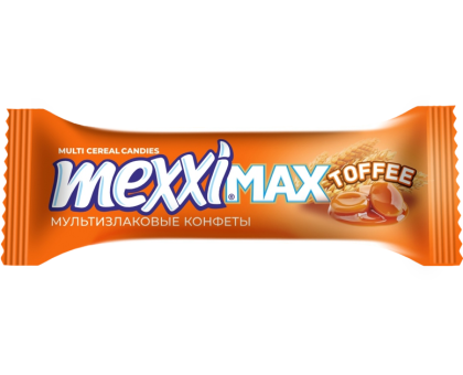 Конфеты мульти-злаковые в глазури MEXXI MAX Карамель(Ирис), 16г