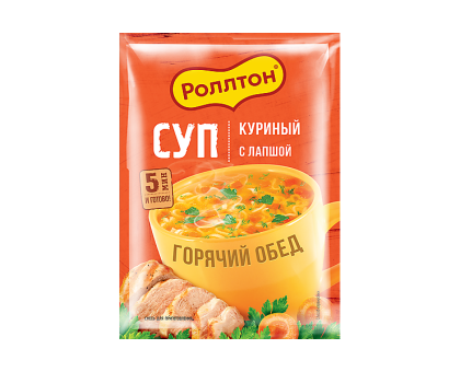 Роллтон Суп куриный с лапшой, 21г