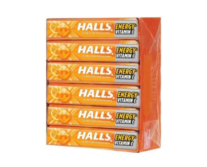 Halls Карамель леденцовая, Витамин C и апельсин Halls Карамель леденцовая, Витамин C и апельсин