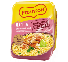 Лапша Роллтон, камчатский краб, 90г