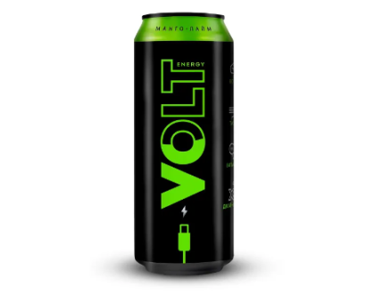 Энергетический напиток Volt Energy Манго-Лайм, 0,45л Энергетический напиток Volt Energy Манго-Лайм, 0,45л