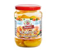 Знаток Компот из абрикосов, 680г