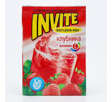 Напиток растворимый Invite Клубника, 9г