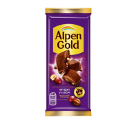 Шоколад Alpen Gold Фундук-Изюм, 80г