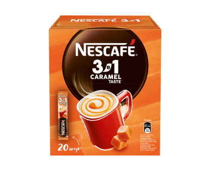 Кофе Nescafe Classic 3 в 1 карамель, 20*14.5г Кофе Nescafe Classic 3 в 1 карамель, 20*14.5г